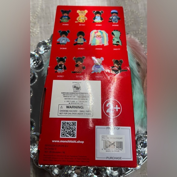 AM I MONCHHICHI? RARE NEW IN BOX LONG HAIRED PASTEL GIRL MONKEY 100% AUTHENTIC - Picture 10 of 11